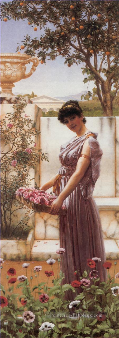 Les Fleurs de Vénus 1890 néoclassique dame John William Godward Peintures à l'huile